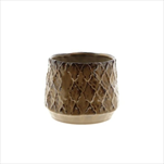 Obal keramický Zaria 17,5 x 14,5 cm hnědý - velkoobchod, dovoz květin, řezané květiny Brno