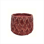 Obal keramický Zaria 16,5 x 12 cm červený - velkoobchod, dovoz květin, řezané květiny Brno