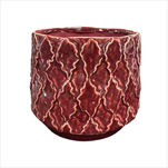 Obal keramický Zaria 17,5 x 14,5 cm červený - velkoobchod, dovoz květin, řezané květiny Brno