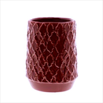 Váza keramická Zaria 16,5 x 22 cm červená - velkoobchod, dovoz květin, řezané květiny Brno