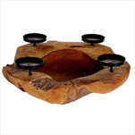 Svícen Teak na 4 svíčky pr. 40 cm - velkoobchod, dovoz květin, řezané květiny Brno