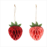 Závěs Jahoda 11 x 11 x 15 cm mix barev - velkoobchod, dovoz květin, řezané květiny Brno