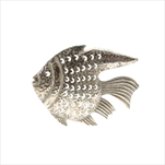 Ryba závěs 43 x 34 cm antik stříbrná - velkoobchod, dovoz květin, řezané květiny Brno