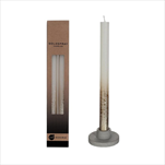 Svíčka Dinner pr.2,1/v.25cm s/2 krém/zlatá - velkoobchod, dovoz květin, řezané květiny Brno