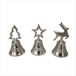 Zvonek stříbrný 3 druhy 10 x 6 cm - velkoobchod, dovoz květin, řezané květiny Brno