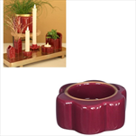 Svícen Pouff pr.7/v.3,4cm třešeň - velkoobchod, dovoz květin, řezané květiny Brno