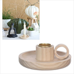 Svícen dřevěný pr.10/v.3,5cm - velkoobchod, dovoz květin, řezané květiny Brno