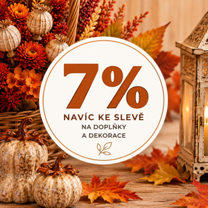 Podzimní slevová akce – 7 % navíc na dekorace a doplňky