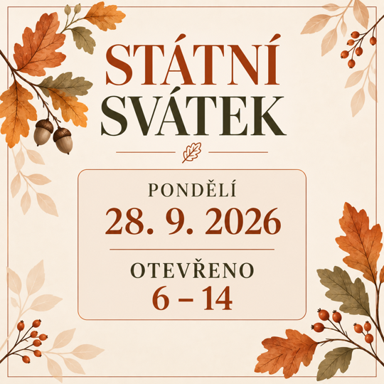 Státní svátek 28. 9. 2026